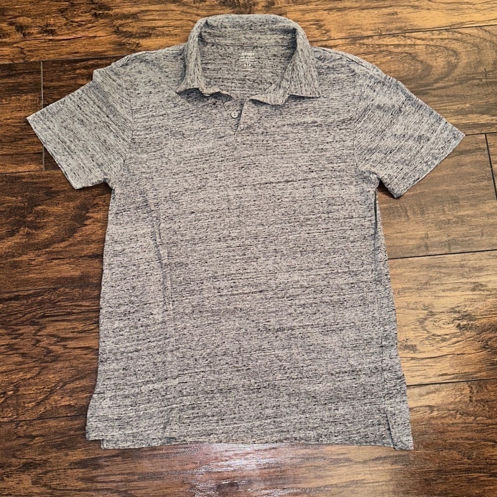 Old Navy Grey Mens Polo Jersey
